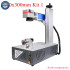 Fiber Laser Marking Machine - Rotary Axis Metal Card Silver Gold 100W