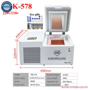 TBK-578 Mini Desktop LCD Screen Separator - -185°C Freezing Separator 800W