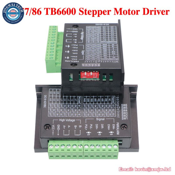 Upgrade TB6600 Stepper Motor Driver - 4.0A 42VDC, 32 Segments, NEMA 23/34