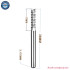 Solid Carbide Corn End CNC Milling Tools - D0.8-D3.1 PCB Mill Cutter Bits
