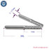 Solid Carbide Corn End CNC Milling Tools - D0.8-D3.1 PCB Mill Cutter Bits