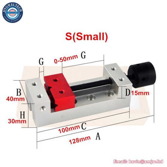 CNC Router Parallel-jaw Vice Aluminium Alloy Flat Tongs For Engraving ...