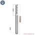 Solid Carbide Corn End CNC Milling Tools - D0.8-D3.1 PCB Mill Cutter Bits