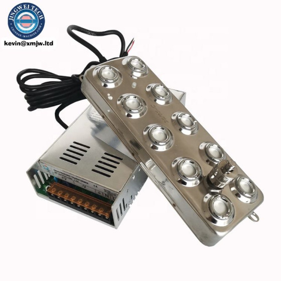 Industrial Stainless Steel Mist Maker Humidifier - 10 Head Ultrasonic Atomizer