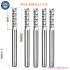Solid Carbide Corn End CNC Milling Tools - D0.8-D3.1 PCB Mill Cutter Bits