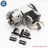 4th A Rotary Axis 80/100mm - 4 Jaw Chuck, Stepper Motor for CNC Router