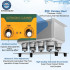 Powerful Stainless Steel Ultrasonic Cleaner 10L - Digital Timer Heater for Jewelry